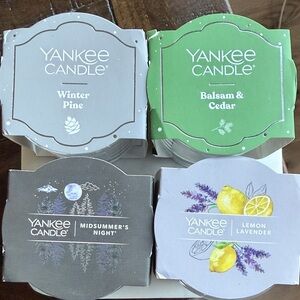 Yankee Candle Wax Melts Collection - Gray, Green, Purple, Yellow